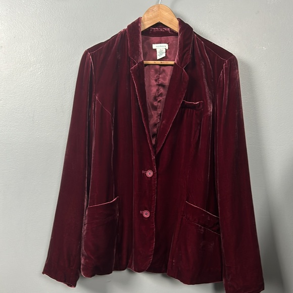 Sundance Velvet Purple Single Breated Double Button Blazer size 10 - Picture 7 of 11